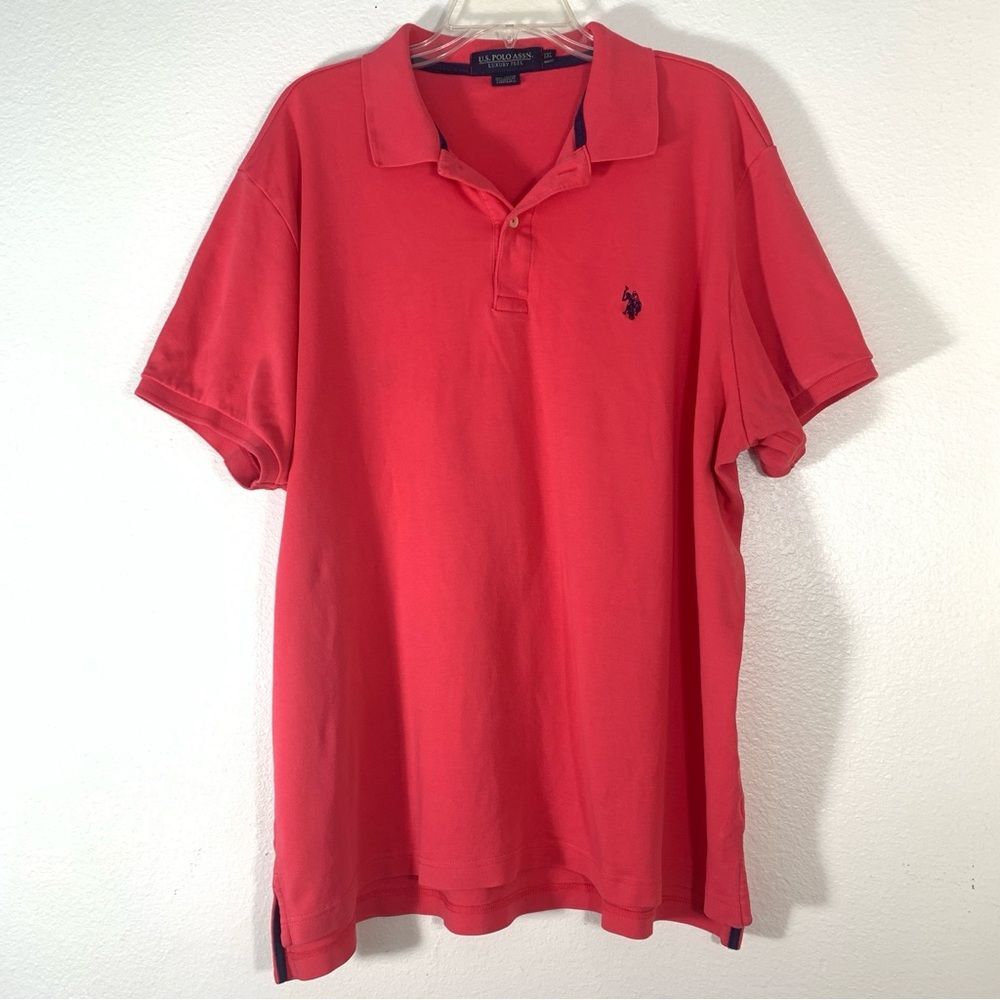 U.S. Polo Assn. Men’s Winterberry Pink Red Polo Short Sleeve Academia Shirt XXL